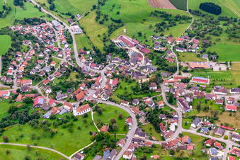 Village view in Mühlingen in the state Baden-Wuerttemberg, Germany