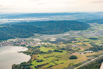 Drone image of District Bodman in Bodman-Ludwigshafen in the state Baden-Wuerttemberg, Germany