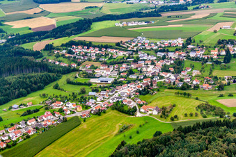 District Zoznegg in Mühlingen in the state Baden-Wuerttemberg, Germany from above
