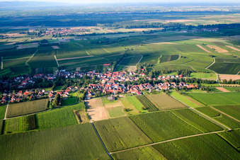 Village from the south in Dierbach in the state Rhineland-Palatinate, Germany