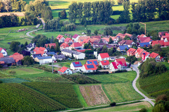 At Narrenberg in Hergersweiler in the state Rhineland-Palatinate, Germany from a drone