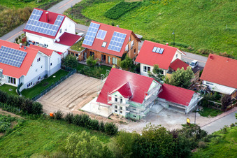 At Narrenberg in Hergersweiler in the state Rhineland-Palatinate, Germany seen from a drone