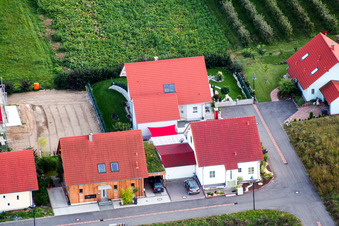 Aerial view of At Narrenberg in Hergersweiler in the state Rhineland-Palatinate, Germany