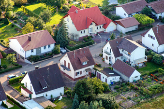 Oblique view of Mühlstr in Barbelroth in the state Rhineland-Palatinate, Germany