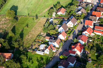 Mühlstr in Barbelroth in the state Rhineland-Palatinate, Germany from the plane