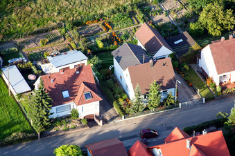 Drone recording of Mühlstr in Barbelroth in the state Rhineland-Palatinate, Germany