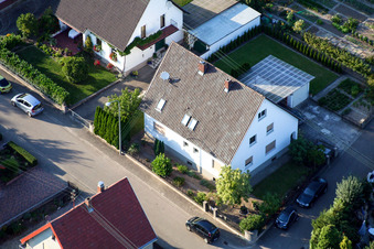 Mühlstr in Barbelroth in the state Rhineland-Palatinate, Germany seen from a drone