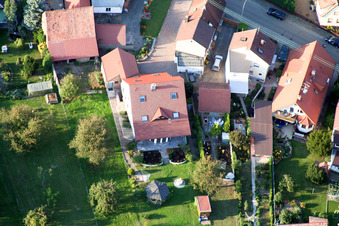 Drone image of Eichstr in Minfeld in the state Rhineland-Palatinate, Germany