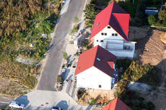 Drone image of New development area Am Höhenweg in Kandel in the state Rhineland-Palatinate, Germany