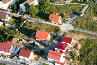 New development area Am Höhenweg in Kandel in the state Rhineland-Palatinate, Germany out of the air