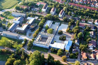 School grounds and buildings of the IGS and Realschule in Kandel in the state Rhineland-Palatinate