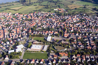 Rheinhalle, community center and KITA Villa Regenbogen in the district Maximiliansau in Wörth am Rhein in the state Rhineland-Palatinate, Germany