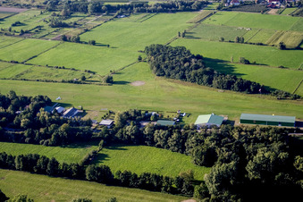 Airport Schweighofen from the south in Schweighofen in the state Rhineland-Palatinate, Germany