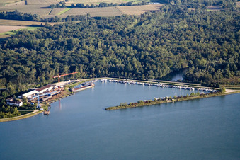 Karcher Shipyard GmbH, Marina in the district Honau in Rheinau in the state Baden-Wuerttemberg, Germany