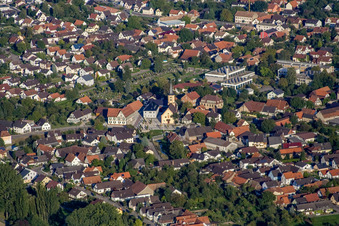 St. George and City Administration Rheinau in the district Freistett in Rheinau in the state Baden-Wuerttemberg, Germany