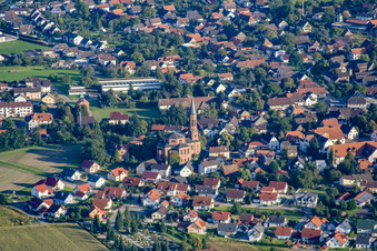 Church Rheinbischofsheim in the district Rheinbischofsheim in Rheinau in the state Baden-Wuerttemberg, Germany