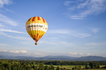 Balloon launch at Legelshurst in the district Legelshurst in Willstätt in the state Baden-Wuerttemberg, Germany