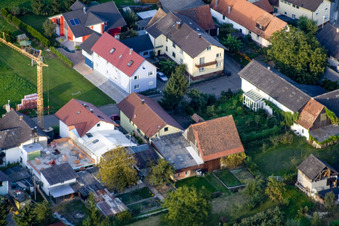 Aerial view of Winkelstr in the district Urloffen in Appenweier in the state Baden-Wuerttemberg, Germany