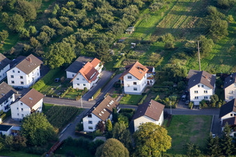 Runzweg in the district Urloffen in Appenweier in the state Baden-Wuerttemberg, Germany out of the air