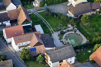 Aerial photograpy of S'Swede in the district Urloffen in Appenweier in the state Baden-Wuerttemberg, Germany