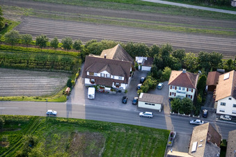 Aerial photograpy of Rooms, Restaurant Gaukel in the district Urloffen in Appenweier in the state Baden-Wuerttemberg, Germany