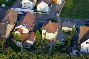 Aerial view of Landstr in the district Urloffen in Appenweier in the state Baden-Wuerttemberg, Germany