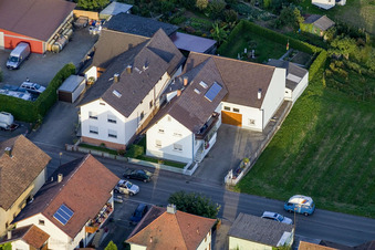 Aerial photograpy of Landstr in the district Urloffen in Appenweier in the state Baden-Wuerttemberg, Germany