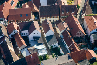 Oblique view of Weingut Ökonomierat Kleinmann in Birkweiler in the state Rhineland-Palatinate, Germany
