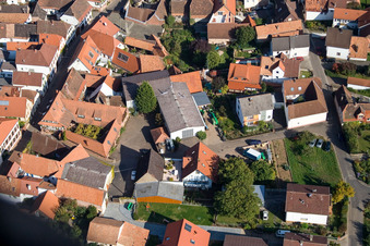 Weingut Ökonomierat Kleinmann in Birkweiler in the state Rhineland-Palatinate, Germany from above