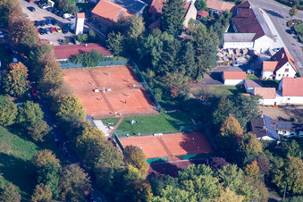 Tennis court Mörzheim in the district Mörzheim in Landau in der Pfalz in the state Rhineland-Palatinate, Germany