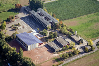 School grounds and buildings of the Klingbachschule in the district Ingenheim in Billigheim-Ingenheim in the state Rhineland-Palatinate