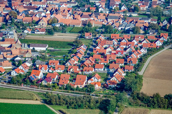 At the railway in Steinweiler in the state Rhineland-Palatinate, Germany