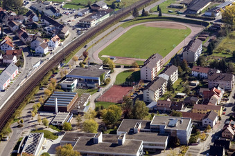 TSV Berghausen Stadium in the district Berghausen in Pfinztal in the state Baden-Wuerttemberg, Germany