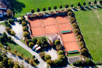 Tennis Club in the district Hohenwettersbach in Karlsruhe in the state Baden-Wuerttemberg, Germany