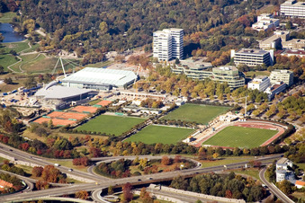Europahalle in the district Südweststadt in Karlsruhe in the state Baden-Wuerttemberg, Germany