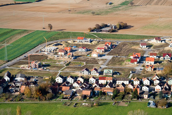 Drone recording of On the high trail in Kandel in the state Rhineland-Palatinate, Germany