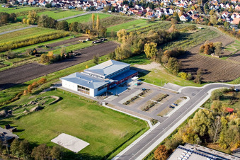 Bienwald Hall Kandel in Kandel in the state Rhineland-Palatinate, Germany out of the air