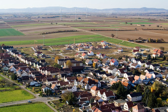 Oblique view of On the high trail in Kandel in the state Rhineland-Palatinate, Germany