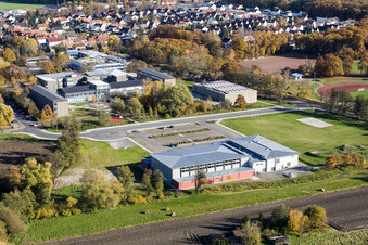 Bienwald Hall Kandel in Kandel in the state Rhineland-Palatinate, Germany out of the air