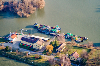 Waterways and Shipping Office in the district Knielingen in Karlsruhe in the state Baden-Wuerttemberg, Germany