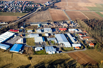 Froße Ahlmühle industrial estate in Rohrbach in the state Rhineland-Palatinate, Germany