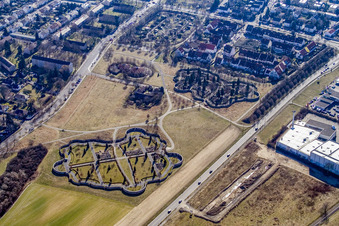 Northwest Cemetery between Neureut and Knielingen in the district Nordweststadt in Karlsruhe in the state Baden-Wuerttemberg, Germany