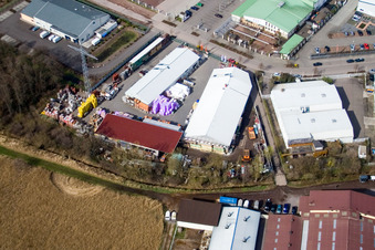 Aerial photograpy of Horstring in the district Minderslachen in Kandel in the state Rhineland-Palatinate, Germany