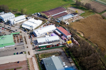 Oblique view of Horstring in the district Minderslachen in Kandel in the state Rhineland-Palatinate, Germany