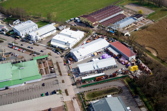Horstring in the district Minderslachen in Kandel in the state Rhineland-Palatinate, Germany from above