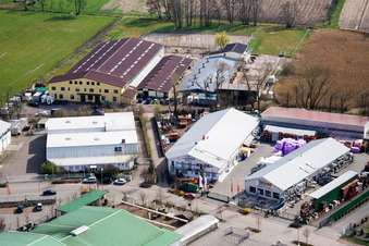 Horstring in the district Minderslachen in Kandel in the state Rhineland-Palatinate, Germany seen from above