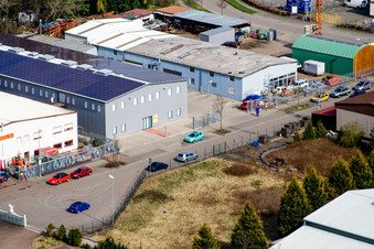 Buschurweg in the district Minderslachen in Kandel in the state Rhineland-Palatinate, Germany