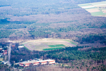 Herxheim, Speedway from the west in Herxheim bei Landau in the state Rhineland-Palatinate, Germany