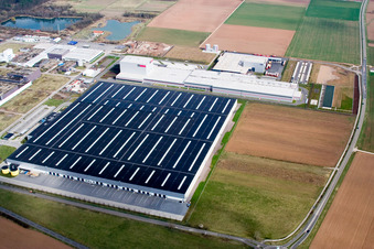 Mercedes Benz Logistics Center in Offenbach an der Queich in the state Rhineland-Palatinate, Germany