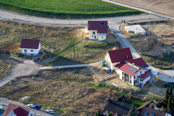 Bird's eye view of On the high trail in Kandel in the state Rhineland-Palatinate, Germany